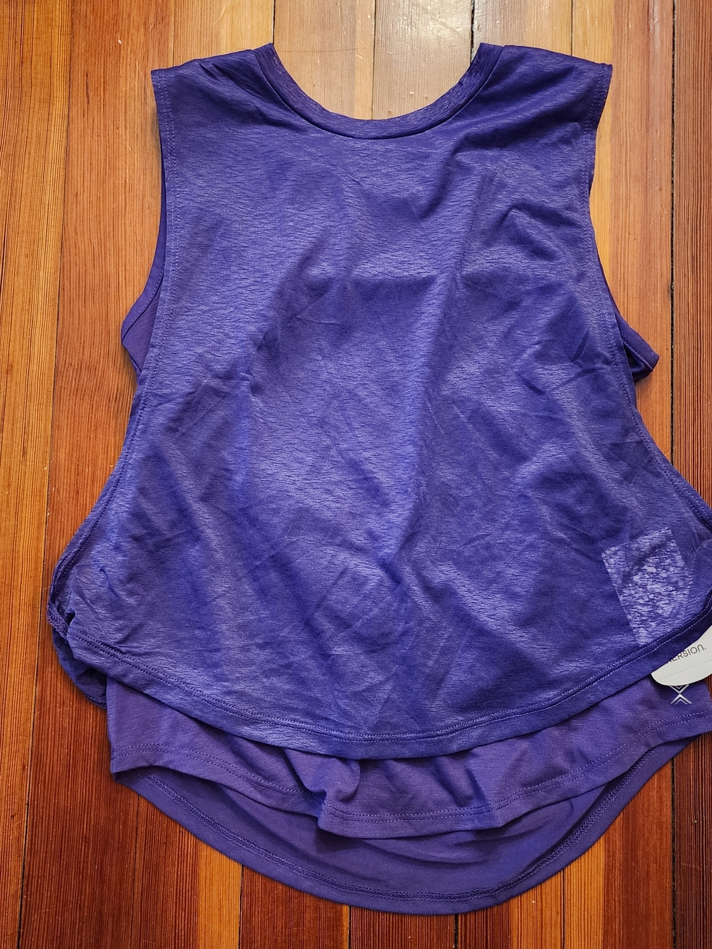 Women’s Purple Sleeveless Layered Tank Top